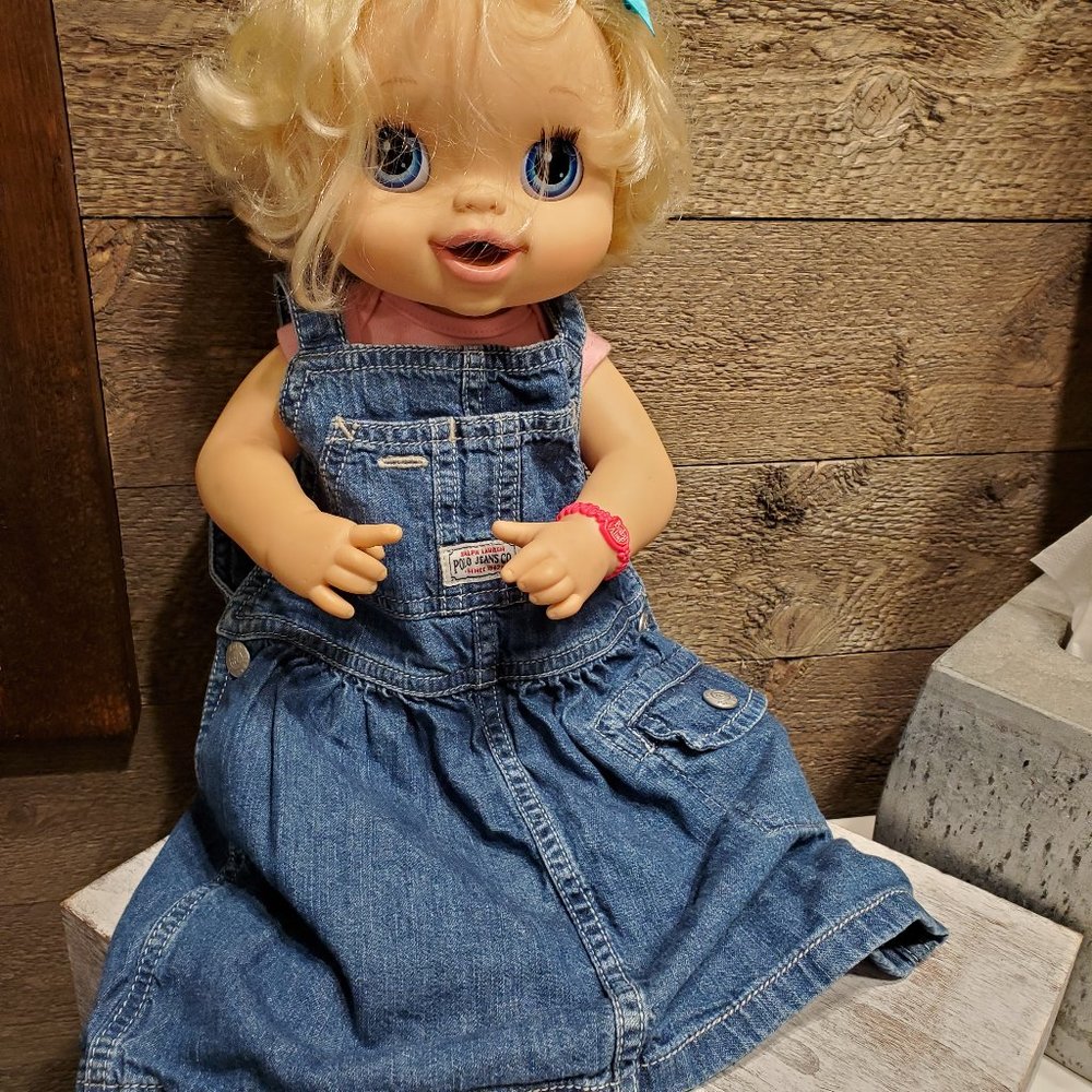 Ralph Lauren Polo Jeans Co Denim Dress Sleeveless 3-6M EUC